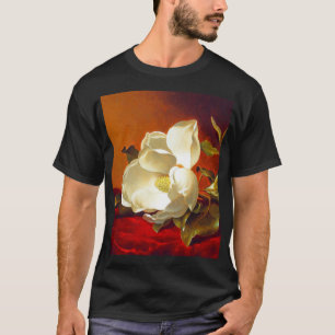 Magnolia op rood fluweel Martin Johnson hoofd T-shirt