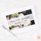 Magnolia over zwarte stickers (Envelop)