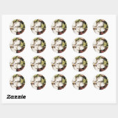  Magnolia over zwarte stickers (Vel)