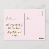 Magnolia Paasfoto Briefkaart (Achterkant)