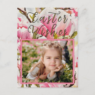 Magnolia Paasfoto Briefkaart