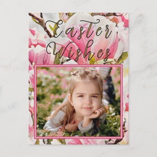 Magnolia Paasfoto Briefkaart (Voorkant)