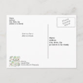 Magnolia patroon spoedig herstel ansichtkaart briefkaart (Achterkant)