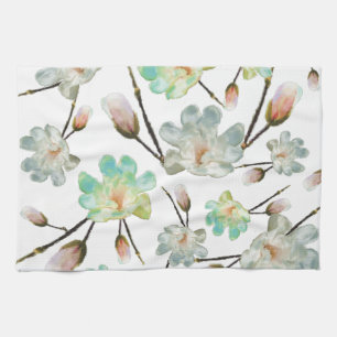 Magnolia Pattern Kitchen Towel Theedoek