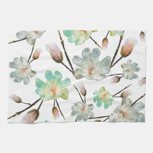 Magnolia Pattern Kitchen Towel Theedoek (Horizontaal)