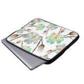 Magnolia Pattern-laptophoes Laptop Sleeve (Voorkant onderkant)