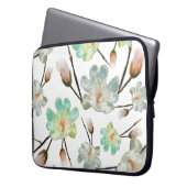 Magnolia Pattern-laptophoes Laptop Sleeve (Voorkant Links)