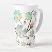 Magnolia Pattern Latte Mok (Rechterhoek)
