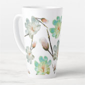 Magnolia Pattern Latte Mok (Linkerhoek)