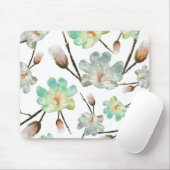 Magnolia Pattern Mousepad Muismat (Met muis)