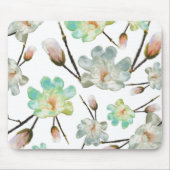 Magnolia Pattern Mousepad Muismat (Voorkant)