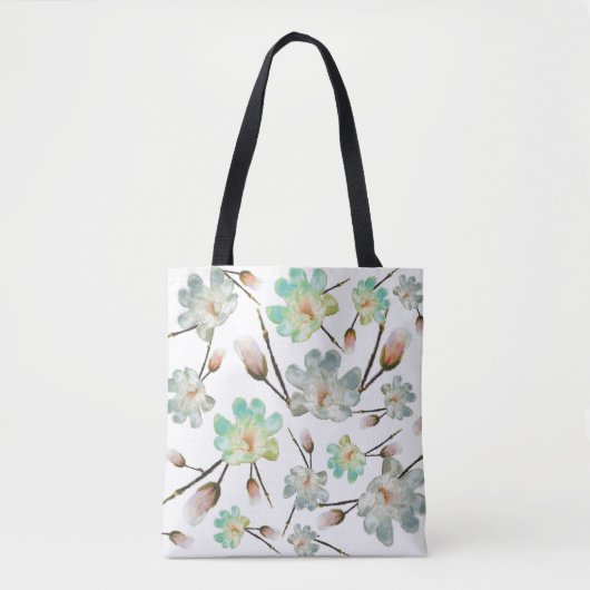 Magnolia Pattern Over Canvas tas (Voorkant)