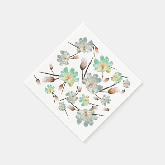 Magnolia Pattern Paper Napkin Servet (Hoek)