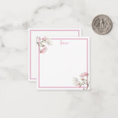 Magnolia Personalized Note Card Notitiekaartje (Voorkant / Achterkant in situ)