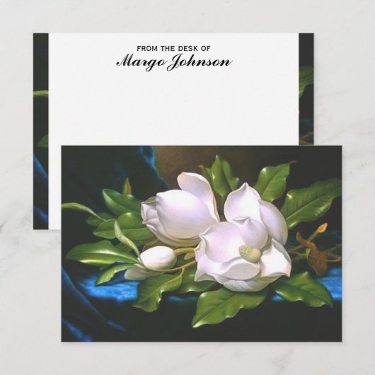  Magnolia Persoonlijke Blank Notecard Kaart (Voorkant / Achterkant)