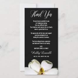 Magnolia Petals | Sympathie Hartelijk dank Bedankkaart