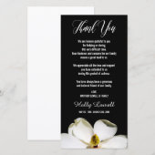 Magnolia Petals | Sympathie Hartelijk dank Bedankkaart (Voorkant / Achterkant)