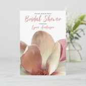 Magnolia Pink Blush Vrijgezellenfeest Kaart (Staand voorkant)