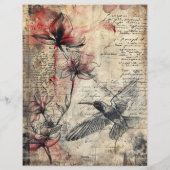 Magnolia Plant Oude Manuscript Briefhoofd (Achterkant)