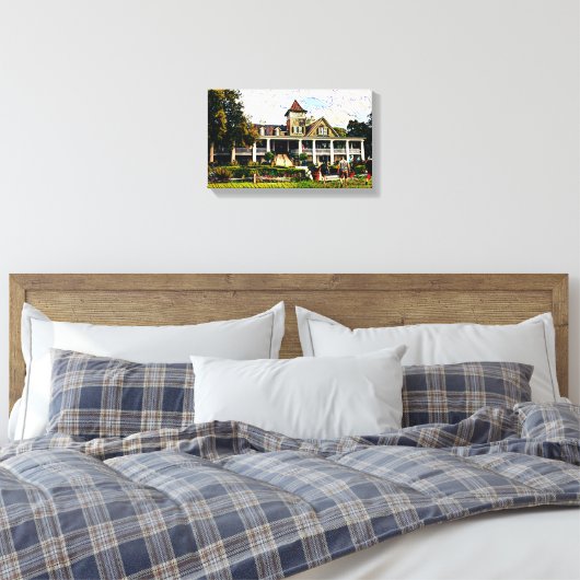 Magnolia Plantation House Art Canvas Afdruk (Insitu (Slaapkamer))