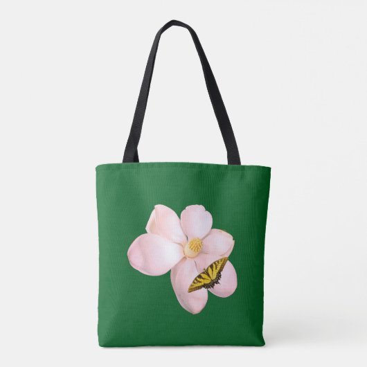 Magnolia Print, Waarde Poster Papier (Halfglans) Tote Bag (Achterkant)