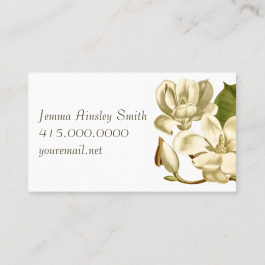 Magnolia-profielkaart Visitekaartje (Achterkant)