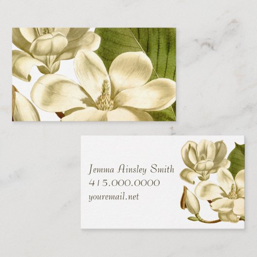 Magnolia-profielkaart Visitekaartje (Voorkant / Achterkant)