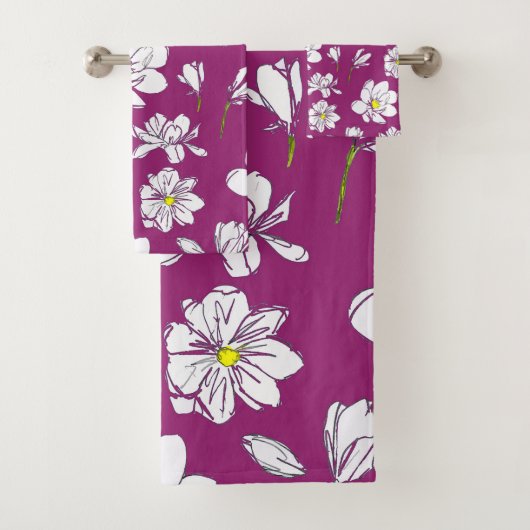 Magnolia Raspberry Bad Handdoek (Insitu)