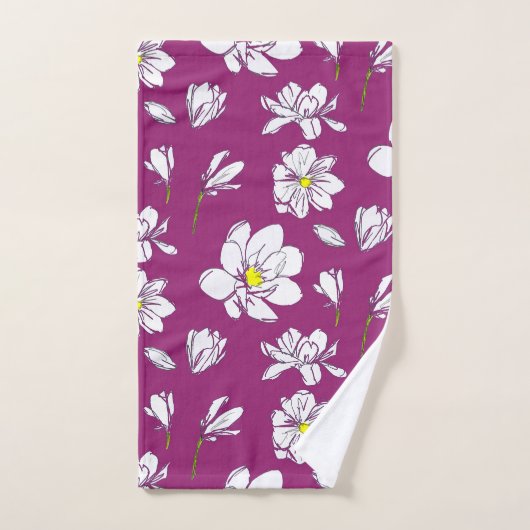 Magnolia Raspberry Bad Handdoek (Handdoek)