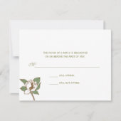 Magnolia-reactiekaart RSVP Kaartje (Voorkant)
