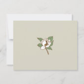 Magnolia-reactiekaart RSVP Kaartje (Achterkant)