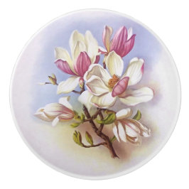  Magnolia Retro 50's printbak Keramische Knop
