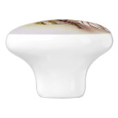 Magnolia Retro 50's printbak Keramische Knop (Zijkant)