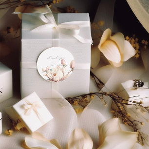 magnolia ronde sticker