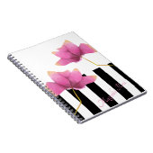 Magnolia Rosé Modern Floral Design Notitieboek (Rechterzijde)