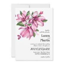 Magnolia roze bloem, modern aquarel