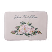 Magnolia roze bloemen badmat (Voorkant)