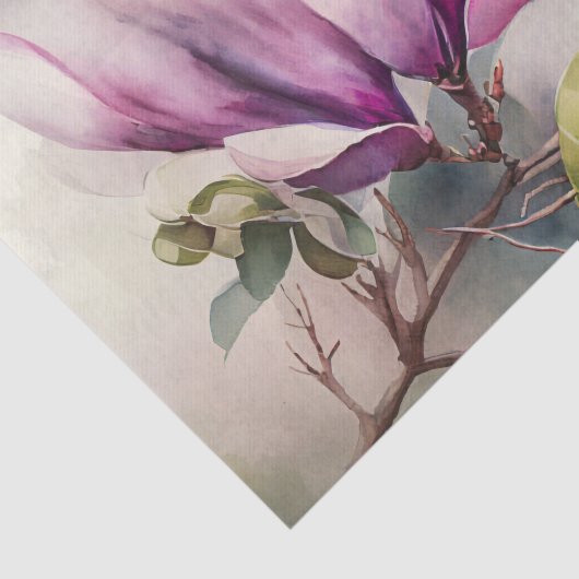 MAGNOLIA roze bloemendecoupage papier (Detail)