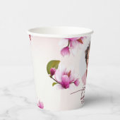 Magnolia Roze Bloemenmonument Papieren Bekers (Rechts)