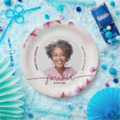 Magnolia Roze Bloemenmonument Papieren Bordje (Feest)