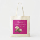  magnolia roze bruiloft wil je bedanken tote bag (Voorkant)