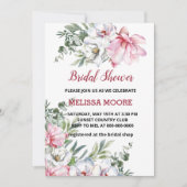 Magnolia Roze Wit Bloem Vrijgezellenfeest Kaart (Voorkant)