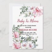 Magnolia roze witte baby in bloei kaart (Voorkant)