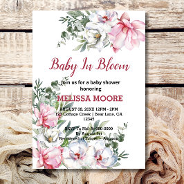 Magnolia roze witte baby in bloei kaart