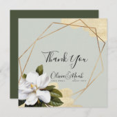 Magnolia Sage Wedding Bedankt (Voorkant / Achterkant)