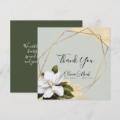 Magnolia Salie Bruiloft Bedankt (Voorkant / Achterkant)