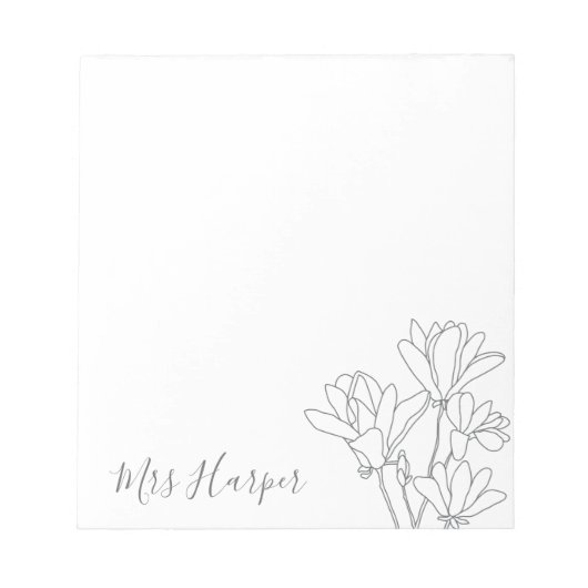 Magnolia schets notitieblok (Voorkant)