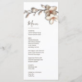 Magnolia Sculptural 3D Flower Menu (Voorkant)