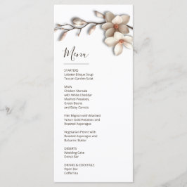 Magnolia Sculptural 3D Flower Menu