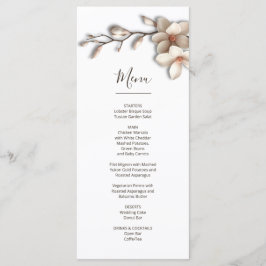 Magnolia Sculptural 3D Flower Menu
